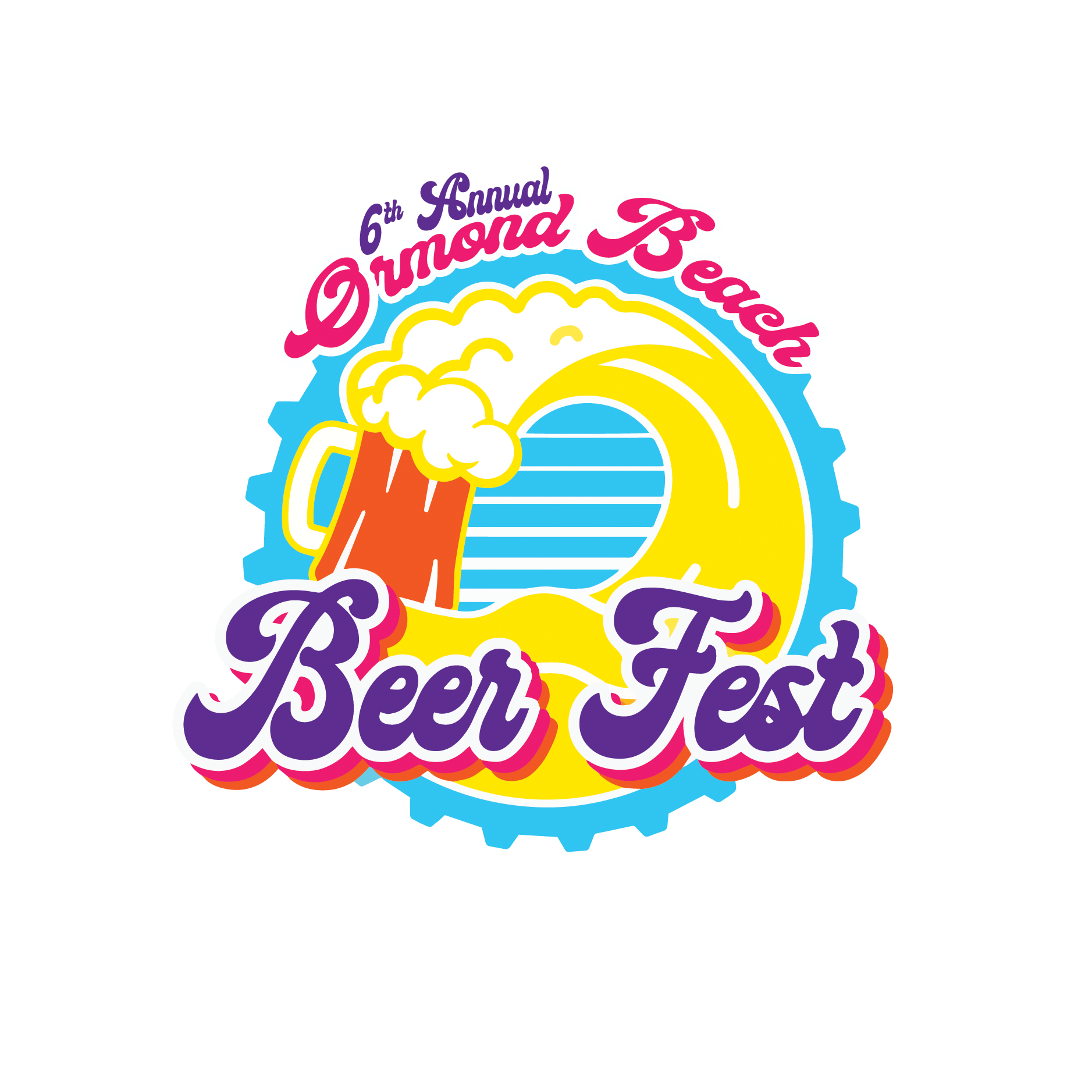 The Ormond Beach Beer Festival logo symbolizes charity and community spirit.